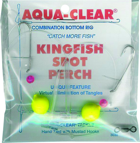 Acqua chiara, Aqua Clear Hi/Lo Rig Kingfish /Spot/Perch Float/Red Bead Taglia 8
