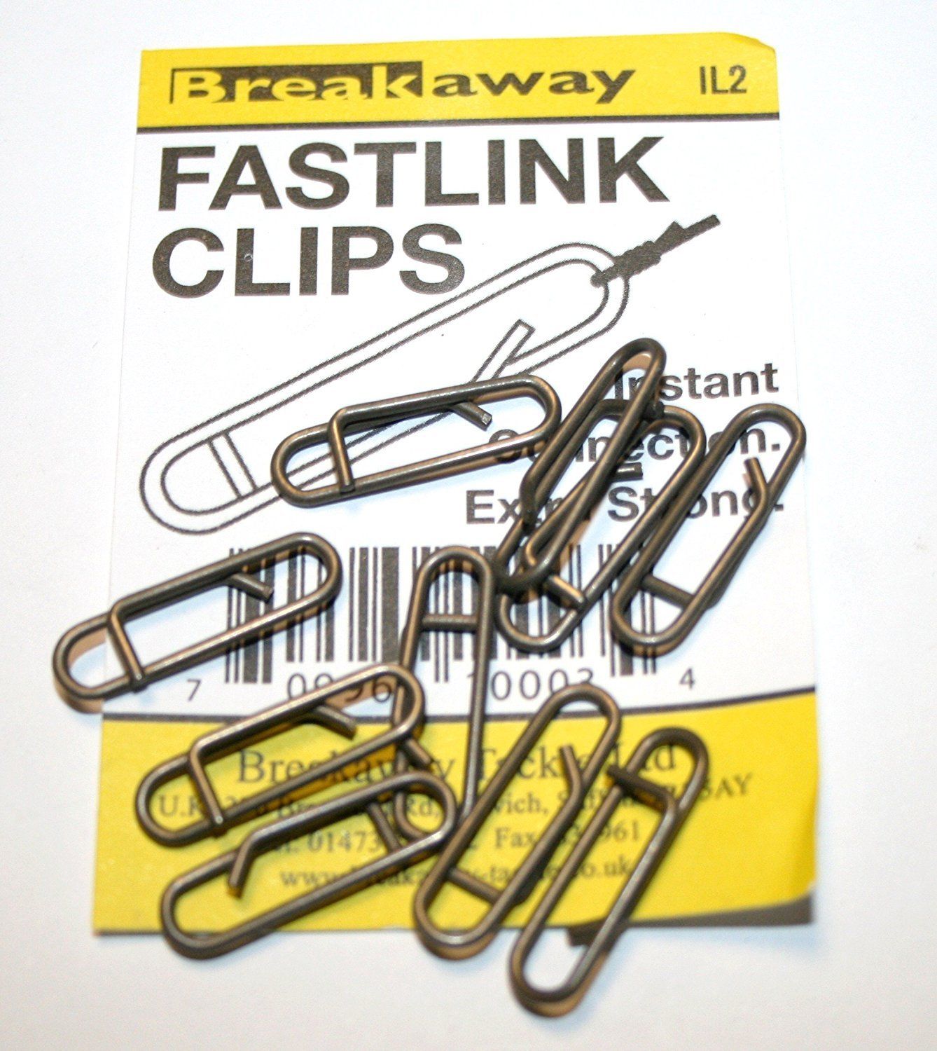 A strappo, Breakaway FL1 Fast Link Fishing Clip Snap FL1 10 Per confezione