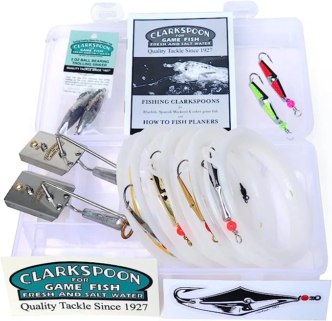 Clarkspoon, Clarkspoon Starter Kit - 4 cucchiai rigati, 2 cucchiai flash, 2 cucchiai da pesca.