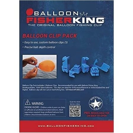 Pescatore di palloncini King, Confezione di clip per palloncini Balloon Fisher King