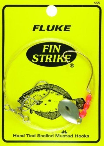 Fin Strike, Fin Strike 555 Fluke Rig Gancio largo dorato 36" Leader 1pc