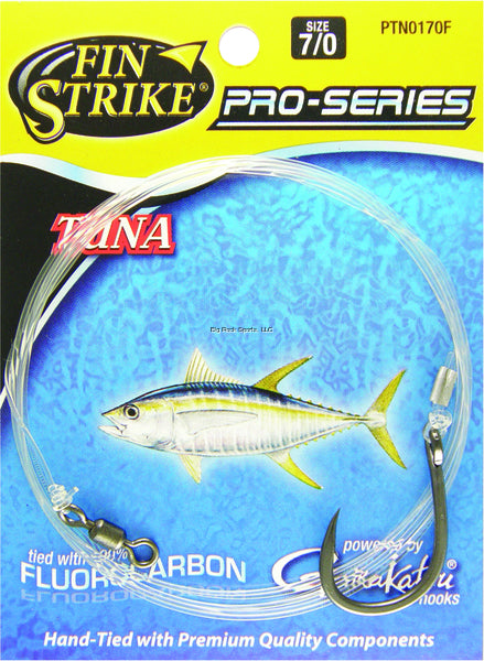 Colpo dell'aletta, Fin Strike Pro Series Tuna Rig LiveBait Gancio e Fluoro misura 7/0