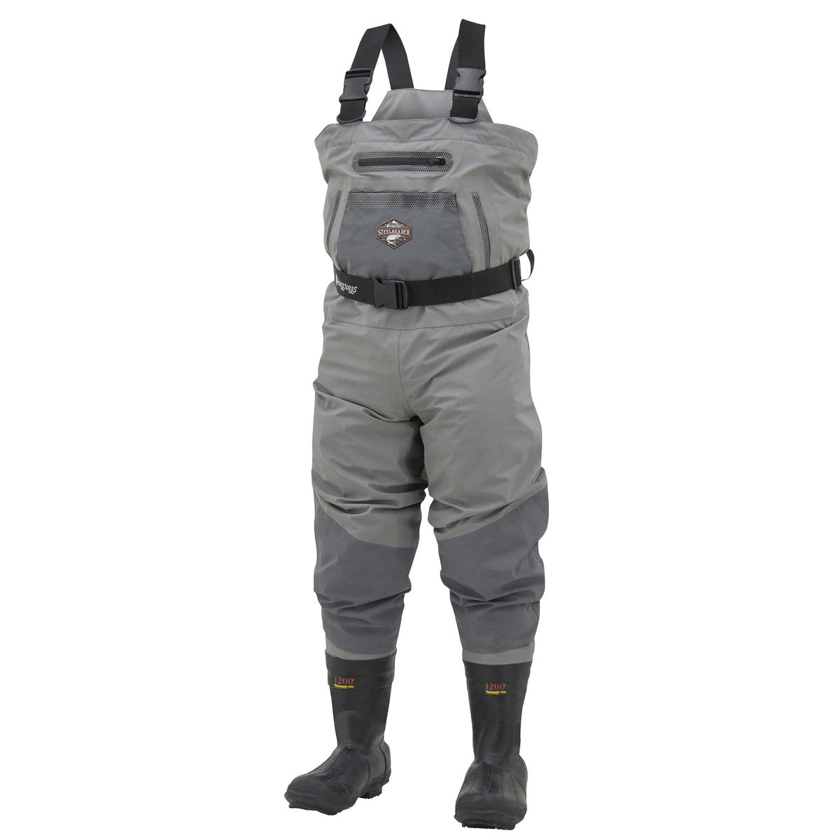 Frogg Toggs, Frogg Toggs Steelheader Insulated Cleated BTFT Chest Wader, Ardesia/Grigio