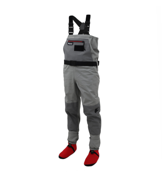 Frogg Toggs, Frogg Toggs Youth Hellbender Pro Stockingfoot Chest Wader - Grigio - Taglia LG