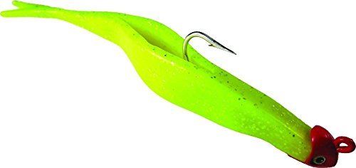 MANNS, Mann's Monster Reel 'N Shad 9" Lure (2 Pack), Chartreuse/Silver Flake Swimbait