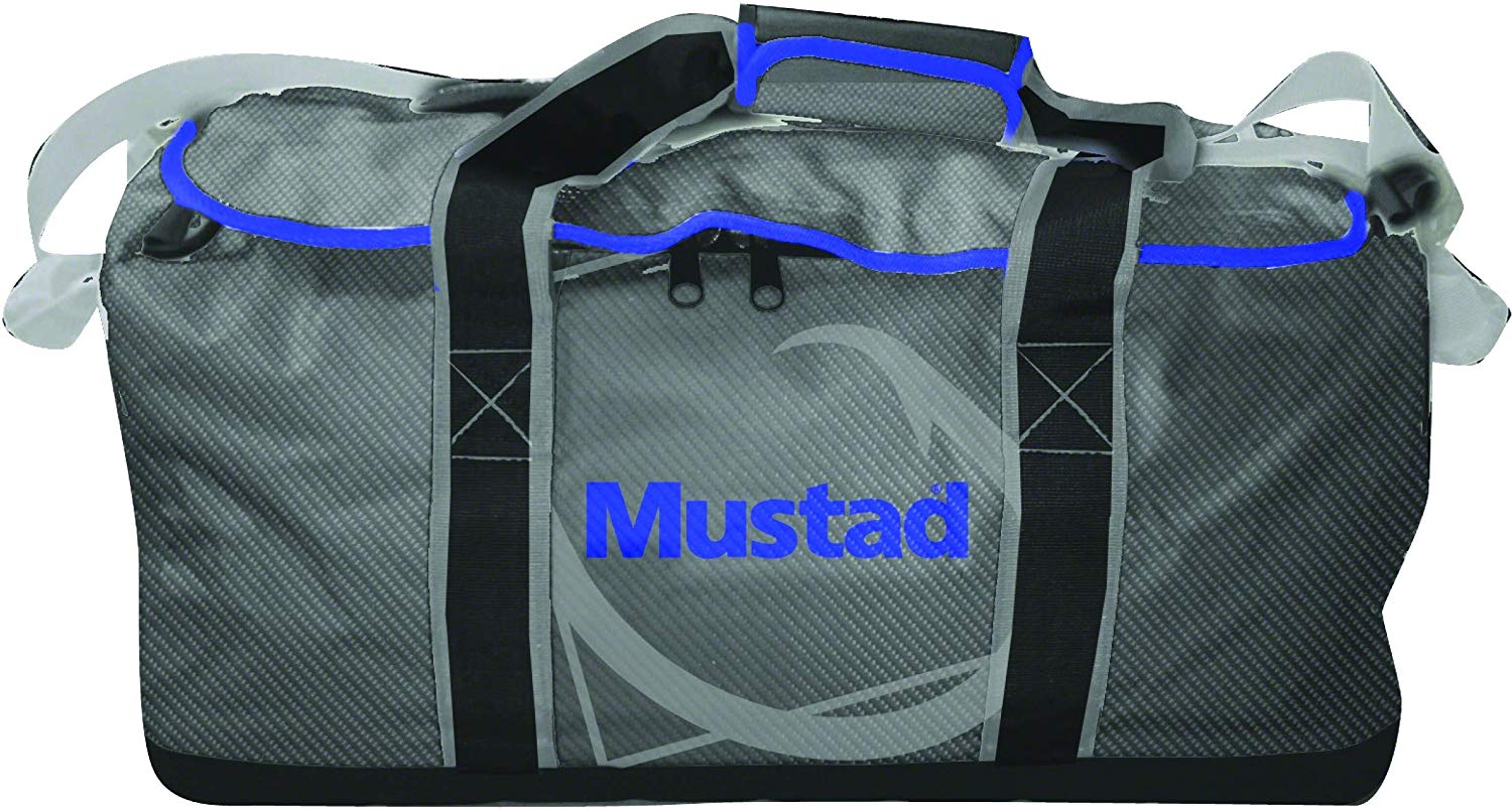 Mustad, Mustad Borsa da barca 18" Grigio scuro/Blu 500D Tarpaulin PVC Logo riflettente