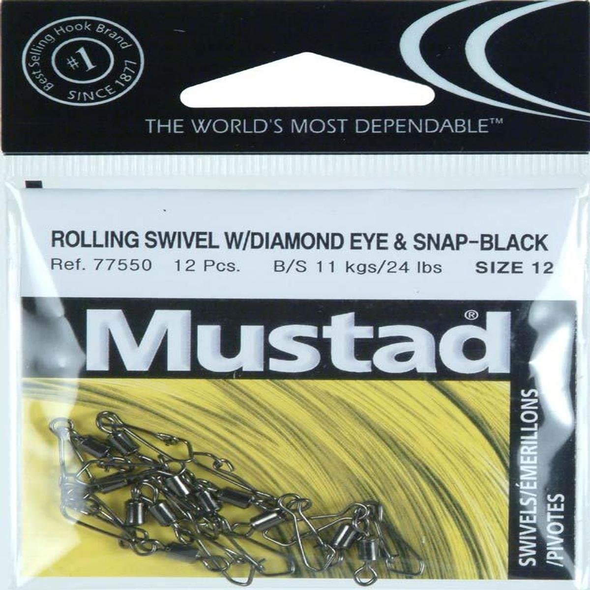 Mustad, Mustad Girella con occhiello diamantato e bottone nero