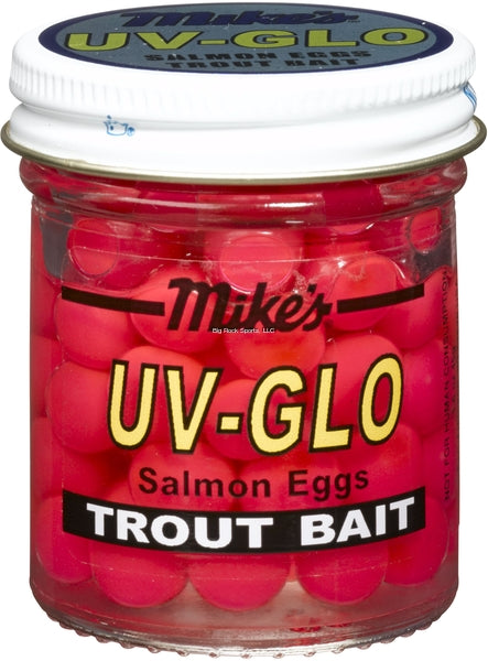 UNCLE MIKES, Uova di salmone Mike's UV Glo, rosa, barattolo da 1,1 once