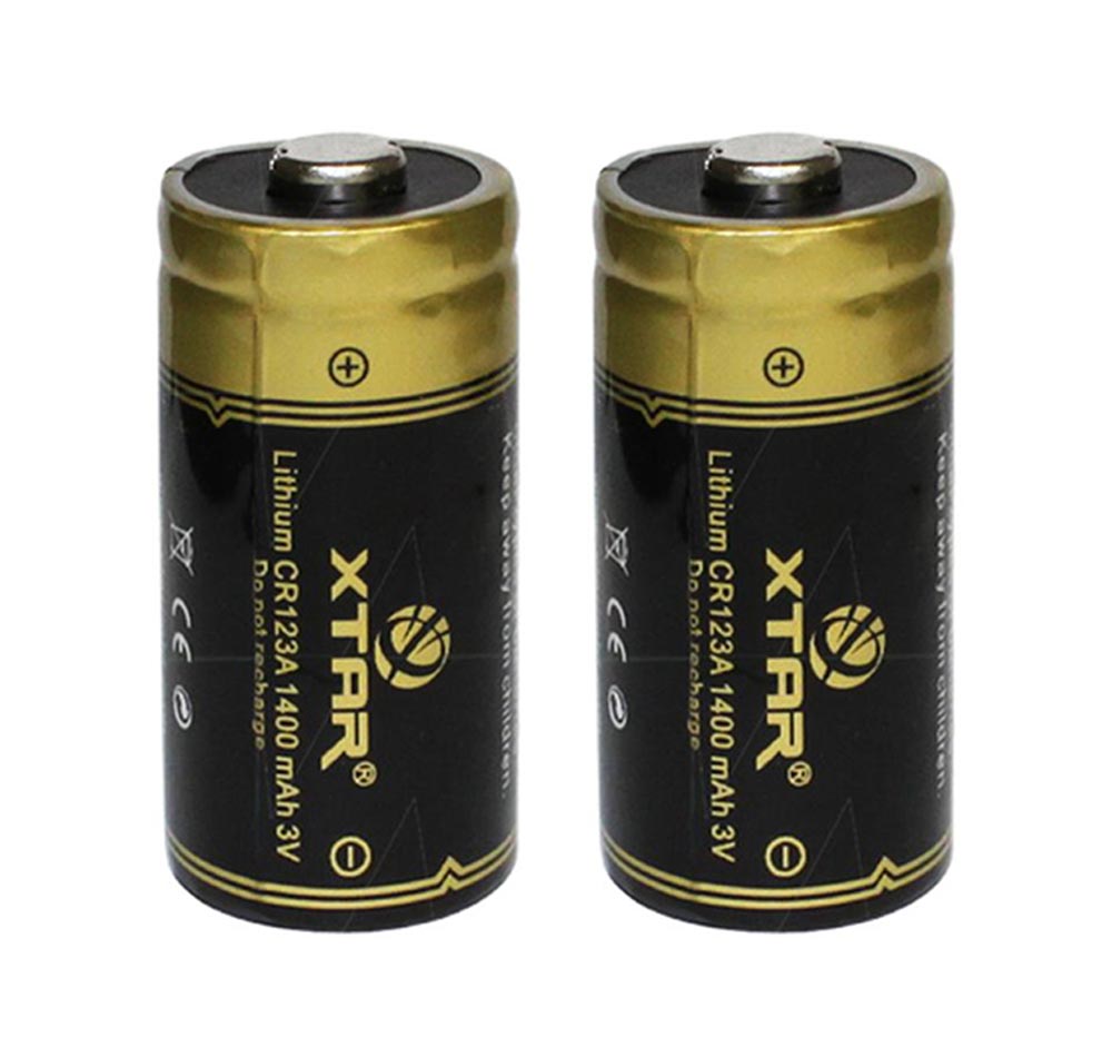 XTAR, XTAR CR123A Batteria al litio 2 Pack